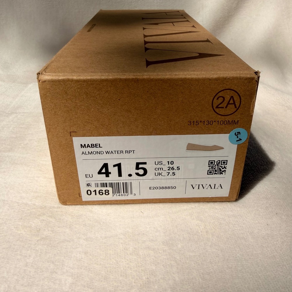 VIVAIA Mabel Almond Water-Repellent Knit Flats - EU 41.5 / US 10 - Picture 6 of 7
